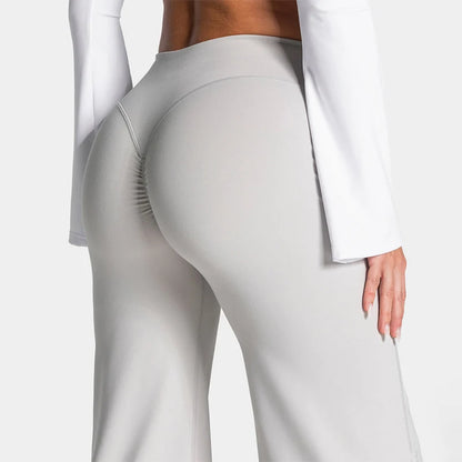 Scrunch Butt Wide Leg Pants - Women's Yoga & Gym Leggings