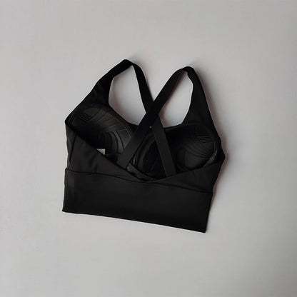 High-Impact Sports Bra with Fixed Removable Pads