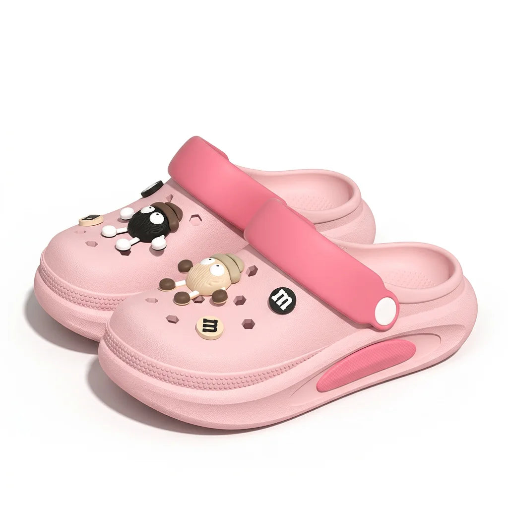 Women's 3D Charm Clogs – Cushioned EVA Garden Sandals