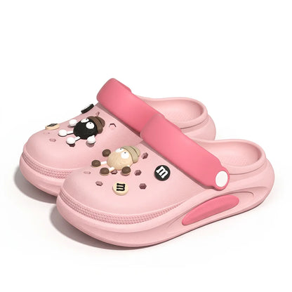 Women's 3D Charm Clogs – Cushioned EVA Garden Sandals