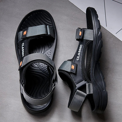 Men's Classic Sport Sandals Adjustable Velcro Strap Beach Outdoor