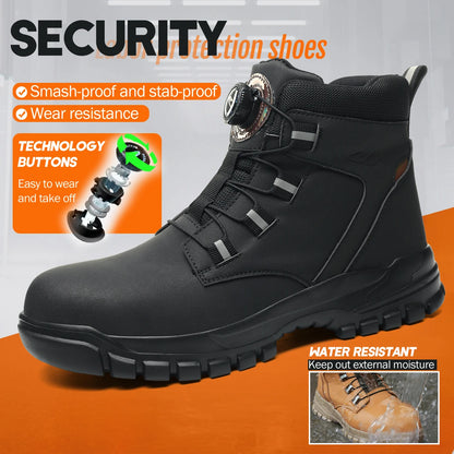 Steel Toe Safety Boots Men – Waterproof Chelsea Work Boots