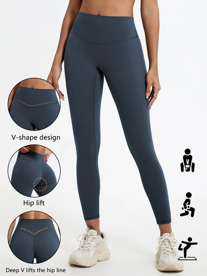 Push-Up High-Waist Yoga Leggings for Women – V-Shape Hip Lift