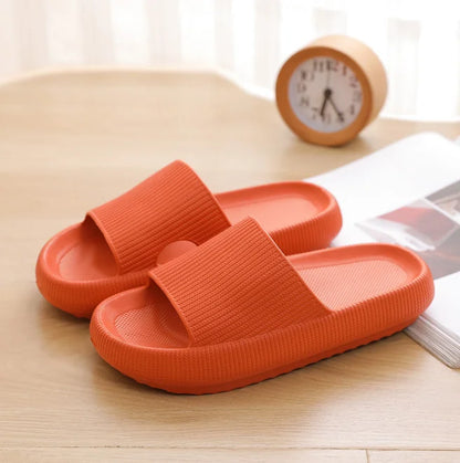 Women Thick Platform Cloud Slippers Indoor Home Eva Soft Sole Pillow Slides Sandals Woman Summer Non