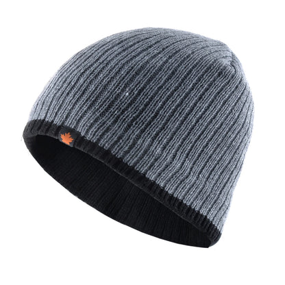 Double Layer Knit Beanie Hat – Thick Winter Skull Cap for Men
