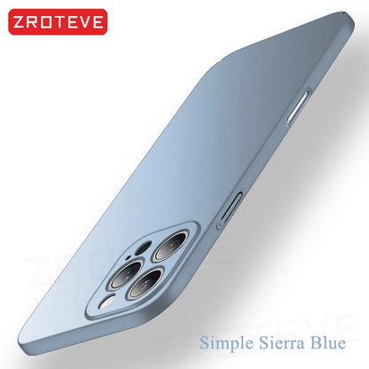 Iphone 17 16 17e 16e 15 14 13 12 Pro Max Zroteve Slim Matte Hard Pc Cover Iphone16 Plus Iphone15