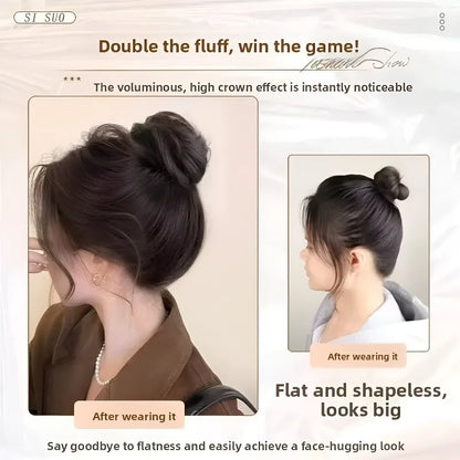 Magic Synthetic Hair Bun Circle Elastic Clips Bird S Nest Shaped Retractable Hairpieces Fashionable