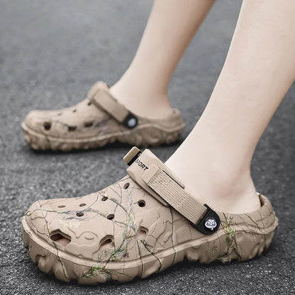 Men's Camo Clogs – Lightweight Non-Slip Garden Sandals