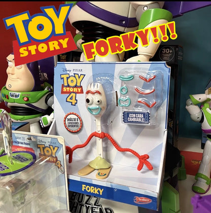 Toy Story 4 Forky Action Figure – 18cm with Interchangeable Faces