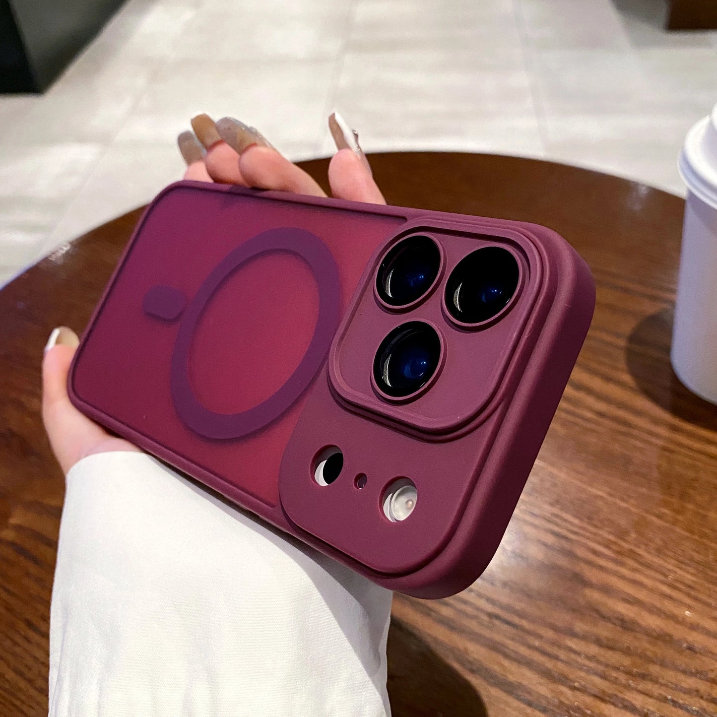 Luxury Matte Magnetic Wireless Charge Case Iphone 17 Pro Max Air Lens Glass Film Clear Hard Bumper