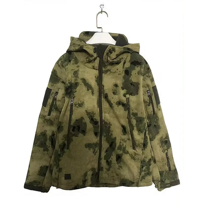 Men's Tactical Soft Shell Jacket – Military Waterproof Hoodie