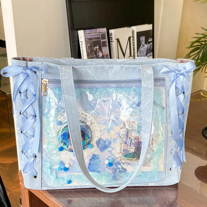 Ita Bag Transparent Window Tote – Y2K Kawaii Crossbody Shoulder Bag