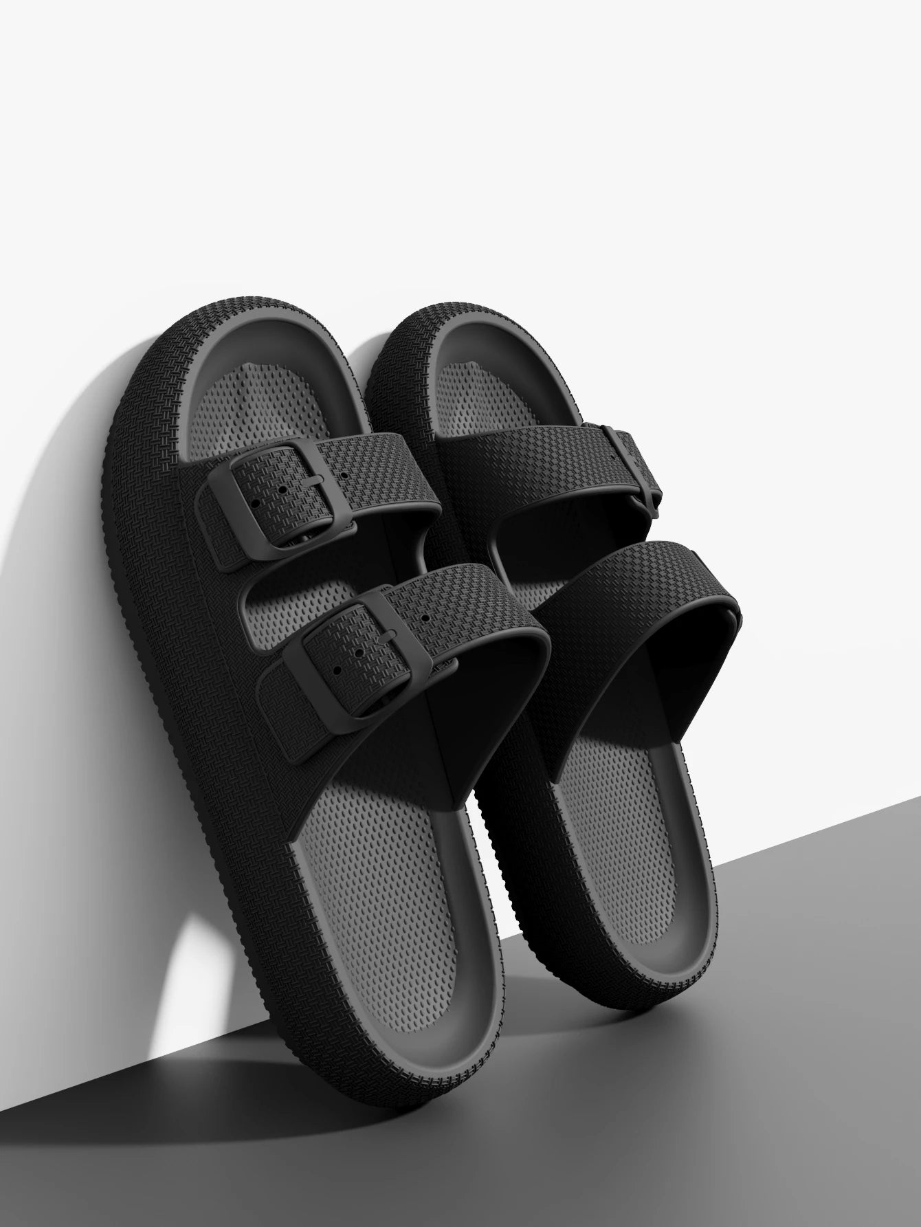 Men S Outdoor Thick Sole Sandals - Non-Slip Shower Slippers Bathroom - Thick