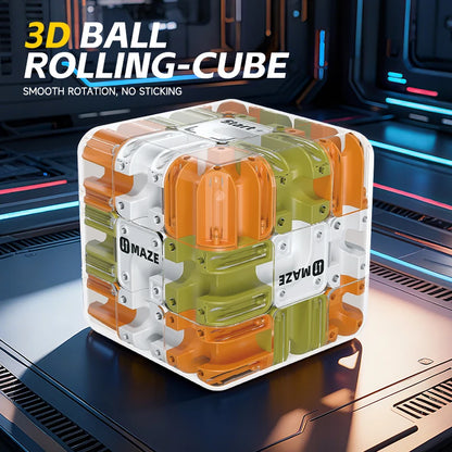 3D Maze Ball Rolling Cube Fidget Toy