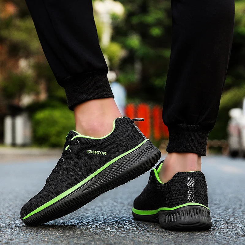 Men's Lightweight Mesh Sneakers – Breathable Running & Walking Shoes