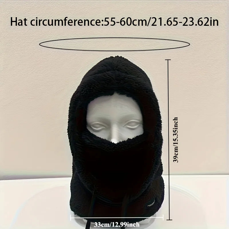 Winter Fleece Balaclava Hood Hat with Face Mask