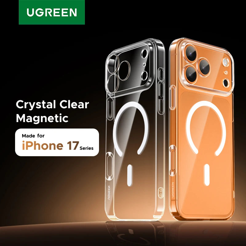 Ugreen Magnetic Case Iphone 17 Pro Cases Shockproof Cover 16 15 14 Air 17pro Max Magsafe Macsafe