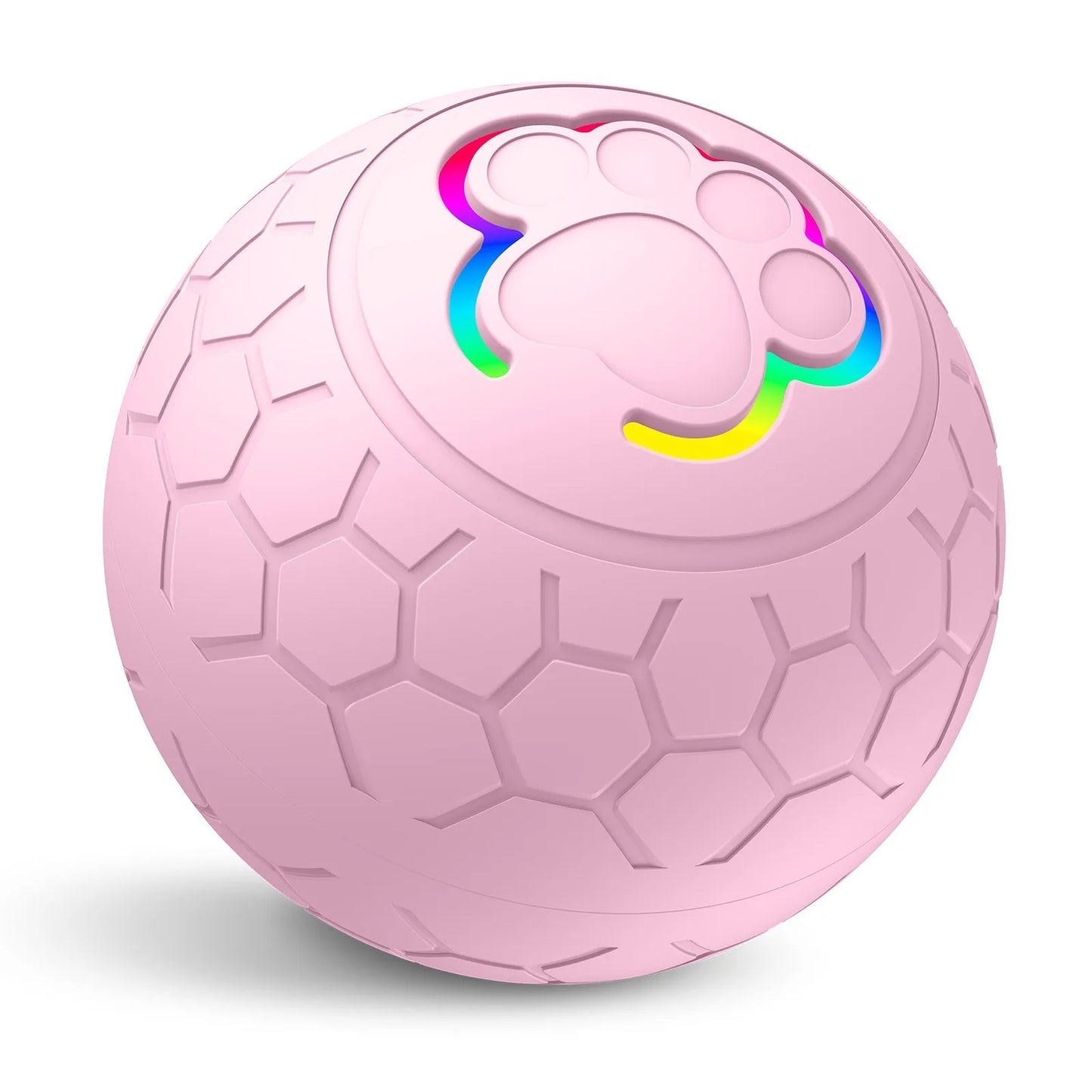 Interactive Smart Pet Toy Ball – Auto Rolling, RGB Lights, USB Rechargeable for Dogs & Cats
