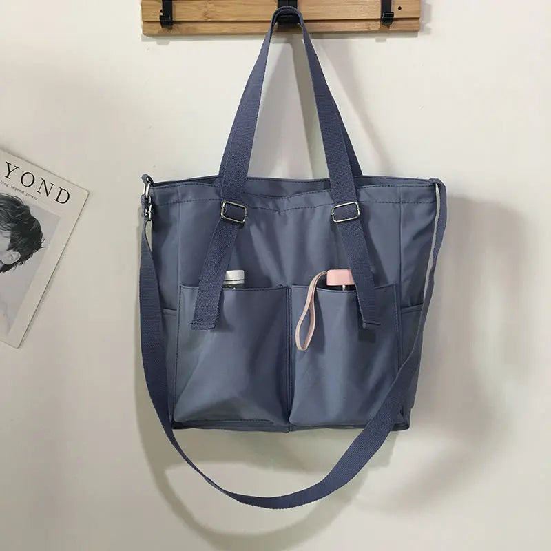 Waterproof Oxford Tote Bag – Large Capacity Women's Shoulder & Crossbody Handbag