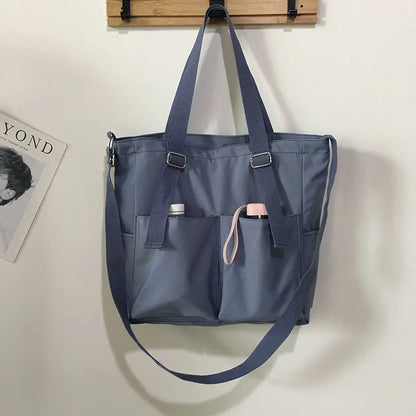 Waterproof Oxford Tote Bag – Large Capacity Women's Shoulder & Crossbody Handbag
