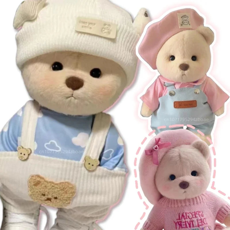 Teddy Bear Plush Toy with Changeable Outfits – Cute Stuffed Animal Doll