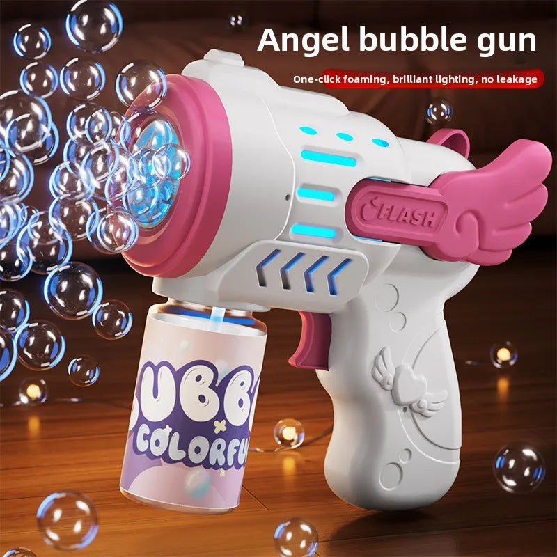 Automatic Bubble Gun Toy – Kids Outdoor Bubble Blower Machine