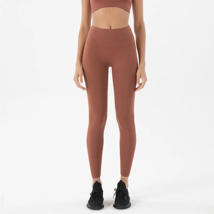 Women's Nylon Yoga Pants – Gym Leggings with Elastic Waist