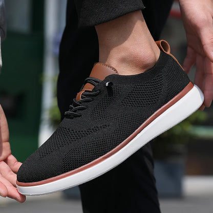 Men's Mesh Knit Sneakers – Lightweight Breathable Casual Shoes