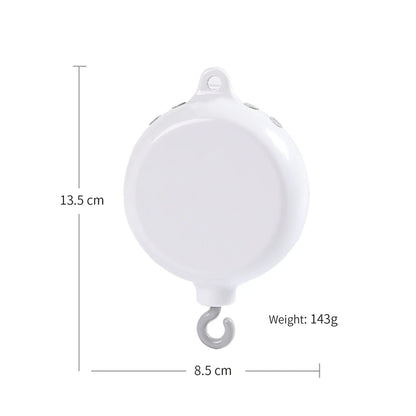 Baby Crib Music Box Mobile – Rotating Arm with Hanging Rattles
