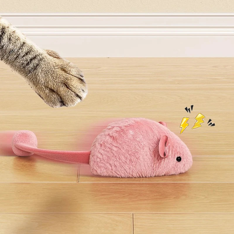 Luminous Interactive Mouse Cat Toy – Plush Glowing Mice for Indoor Cats