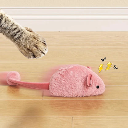 Luminous Interactive Mouse Cat Toy – Plush Glowing Mice for Indoor Cats