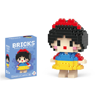 Disney Mini Building Blocks - Cute Character Micro Brick Figure Toy