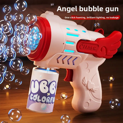 Automatic Bubble Gun Toy – Kids Outdoor Bubble Blower Machine