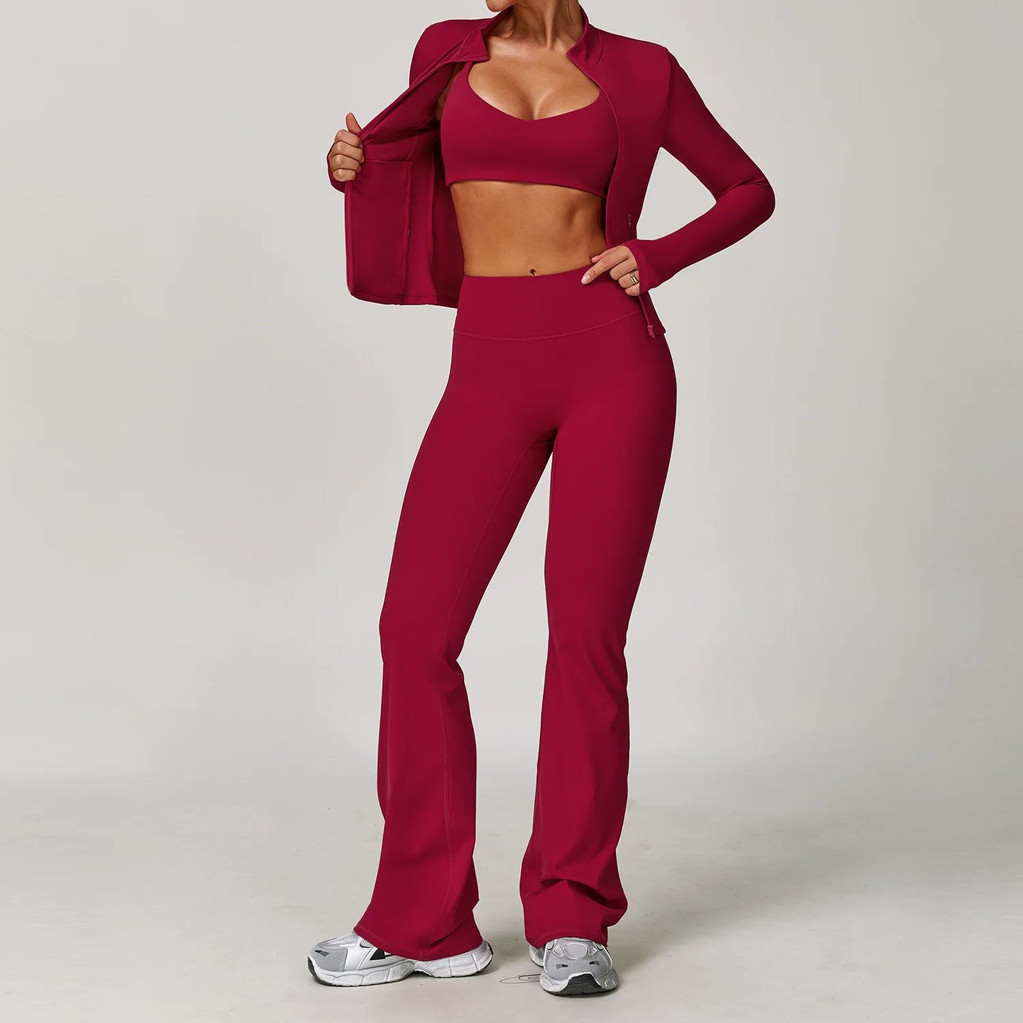 Women's Yoga Set – 2 & 3 Piece Sports Bra & Shorts Activewear