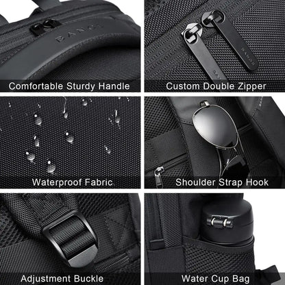 Laptop Backpack 15.6" with USB Charging Port – Waterproof Travel Bag