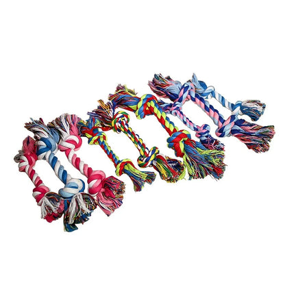 Dog Rope Toy Double Knot Cotton Chew Toy for Puppies & Cats