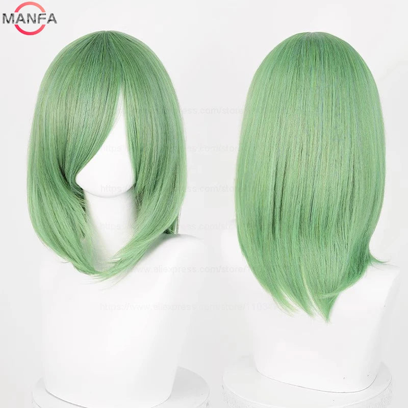 Anime Cosplay Wig - 40cm Medium Straight Wig with Bangs