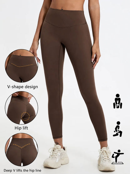 Push-Up High-Waist Yoga Leggings for Women – V-Shape Hip Lift