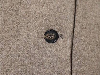 Women's Stand Collar Button Wool Blend Short Coat – Loose Casual Winter Jacket