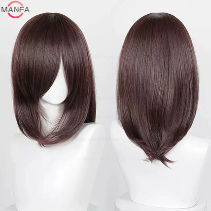 Anime Cosplay Wig - 40cm Medium Straight Wig with Bangs