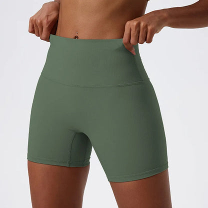 High-Waist Butt Lift Sports Shorts – Slim Fit Running & Cycling Shorts for Women