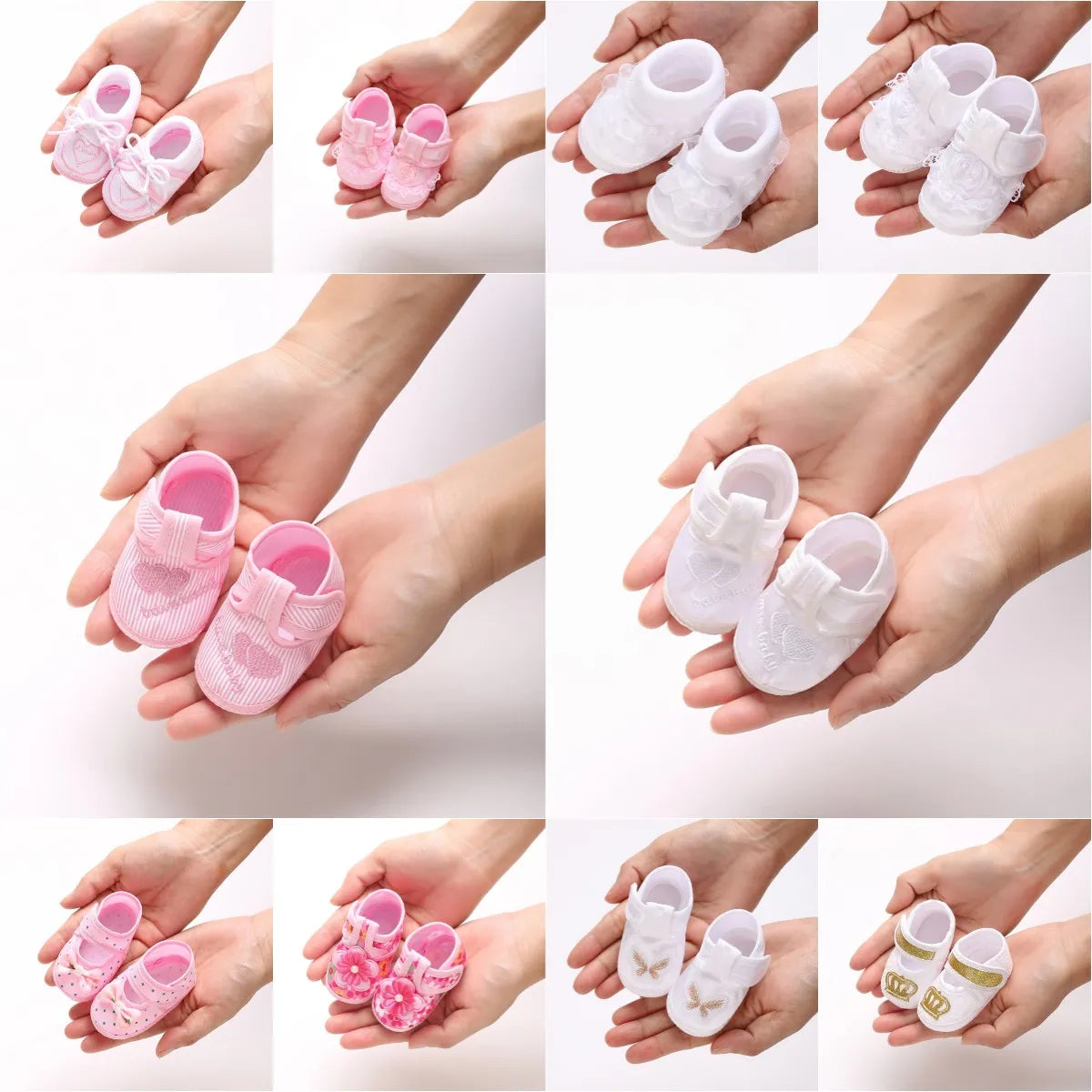 Baby Soft Sole Shoes – Newborn & Infant First Walker Crib Shoes