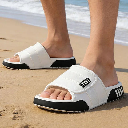 Men's Sport EVA Slippers – Soft Sole Plus Size Indoor & Outdoor Slides