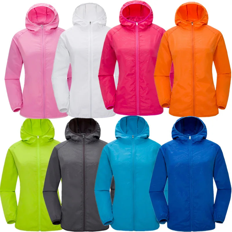 Waterproof Rain Jacket for Men & Women – Quick Dry Outdoor Coat