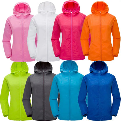 Waterproof Rain Jacket for Men & Women – Quick Dry Outdoor Coat