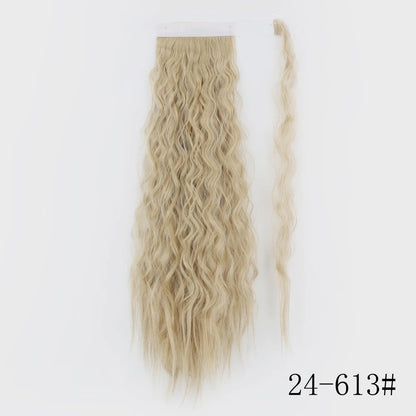 Wrap Around Ponytail Extension – Long Straight Synthetic Clip-In