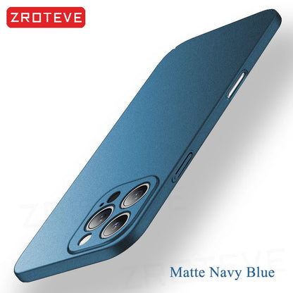 Iphone 17 16 17e 16e 15 14 13 12 Pro Max Zroteve Slim Matte Hard Pc Cover Iphone16 Plus Iphone15