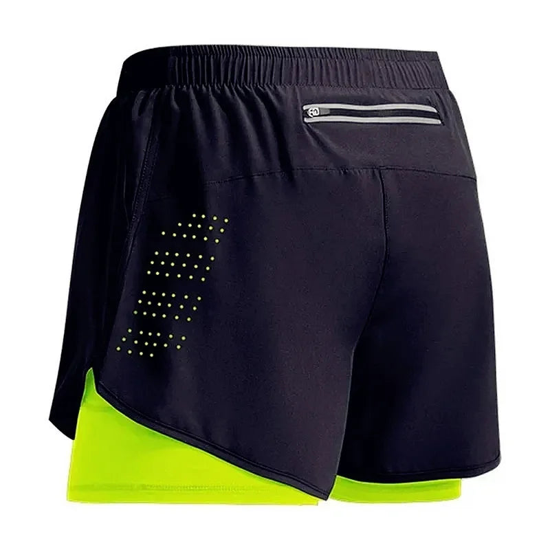 Men's 2-in-1 Running Shorts – Quick-Dry Gym & Training