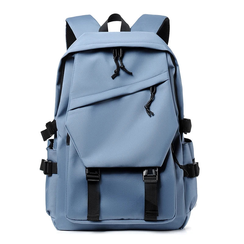 Travel Backpack 15" – Large Capacity Solid Color Daypack
