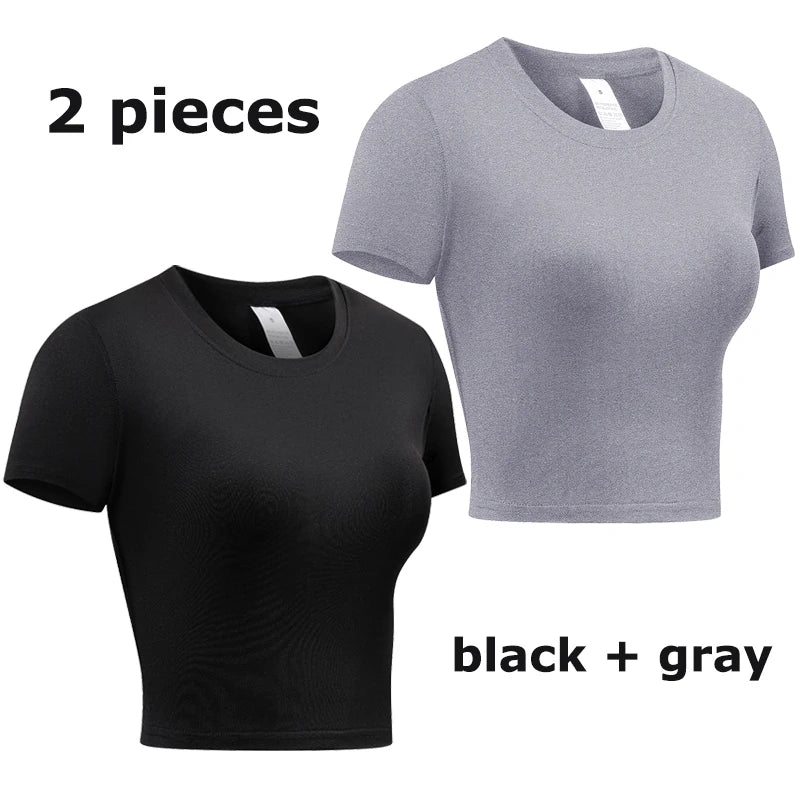Women's Compression Athletic T-Shirt – Short Sleeve Quick Dry Workout Top